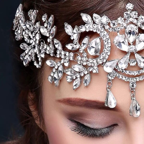 Bijoux de front ou de cheveux argenté – Image 5