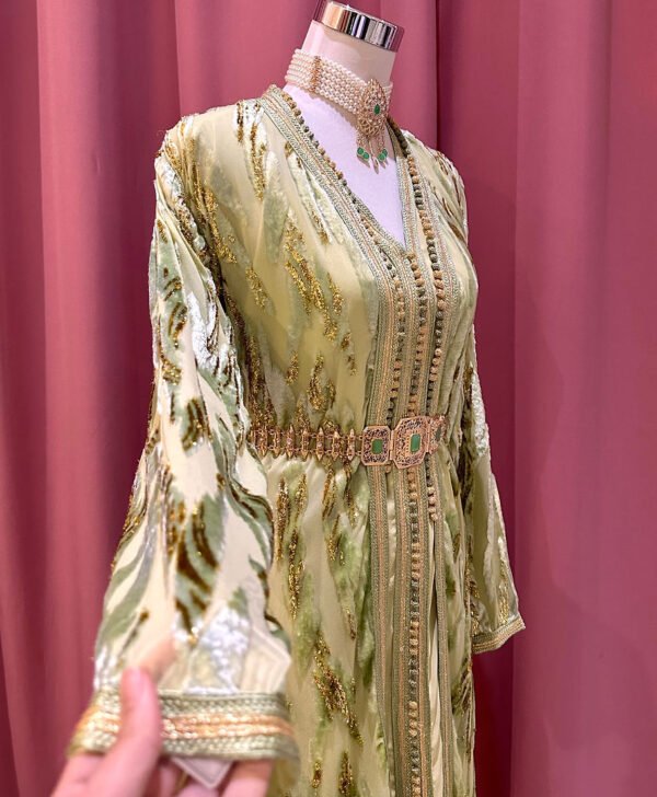 Caftan Hanya vert – Image 2