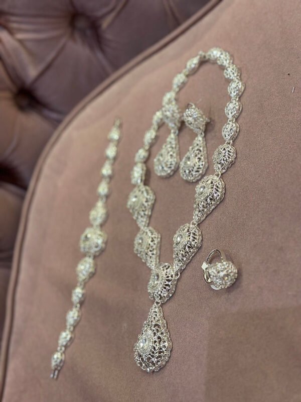 Parure beldi argenté