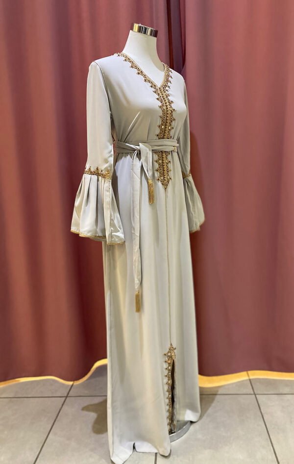 Caftan gris clair – Image 3