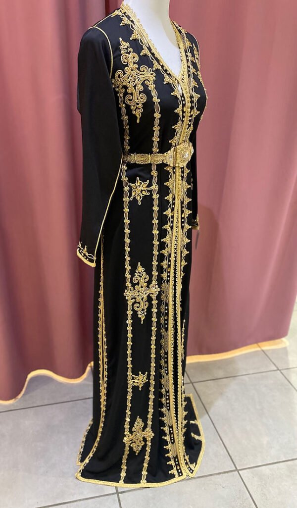 Caftan noir et doré – Image 2