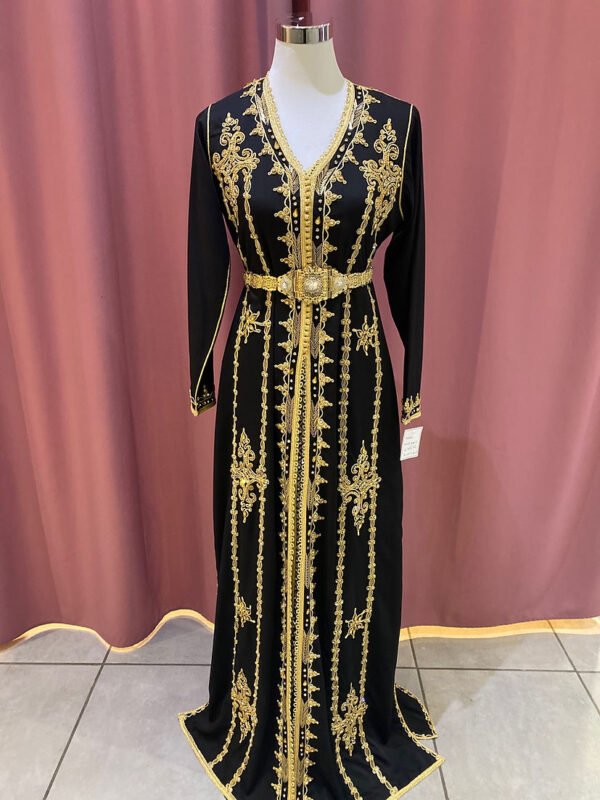 Caftan noir et doré – Image 3