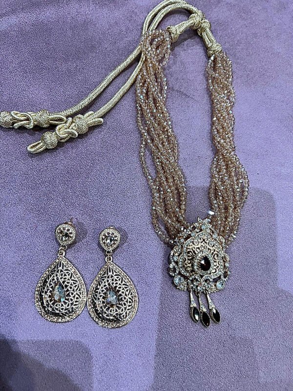 Parure Beldi doré rouge – Image 2