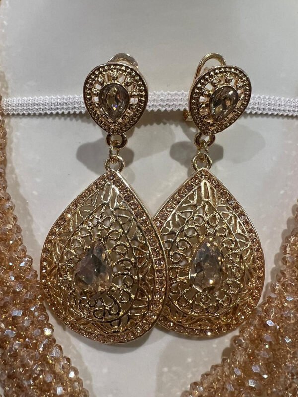 Parure Beldi doré rouge – Image 3