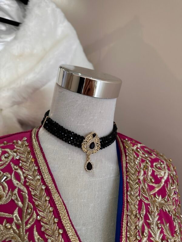 Parure beldi doré noir