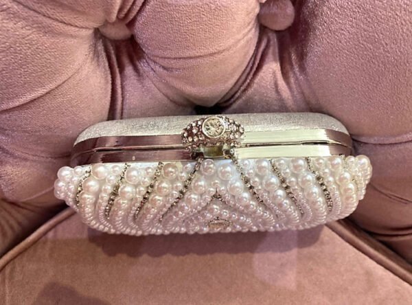 Clutch perlé strassé – Image 6