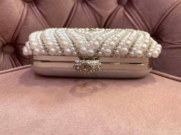 Clutch perlé strassé – Image 2