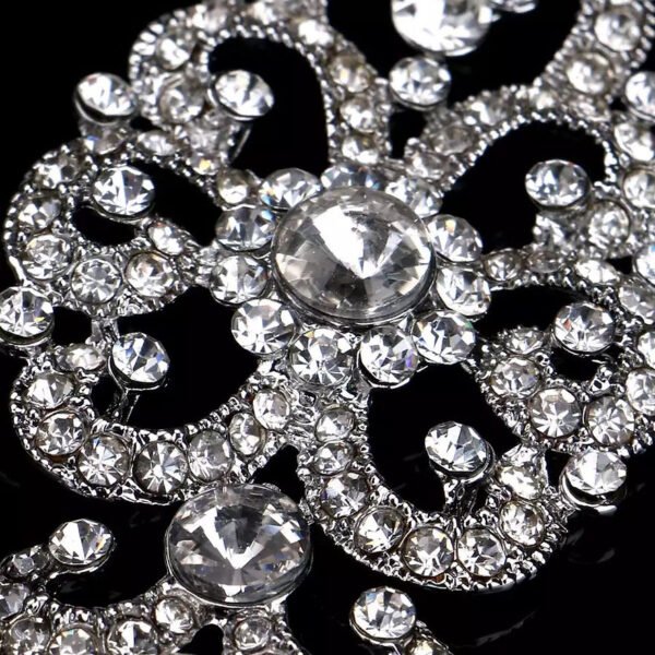 Longues boucles d’oreilles argenté – Image 3