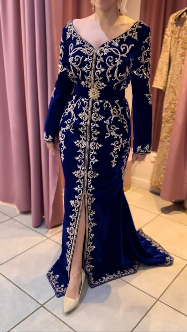 Caftan Lina bleu roi