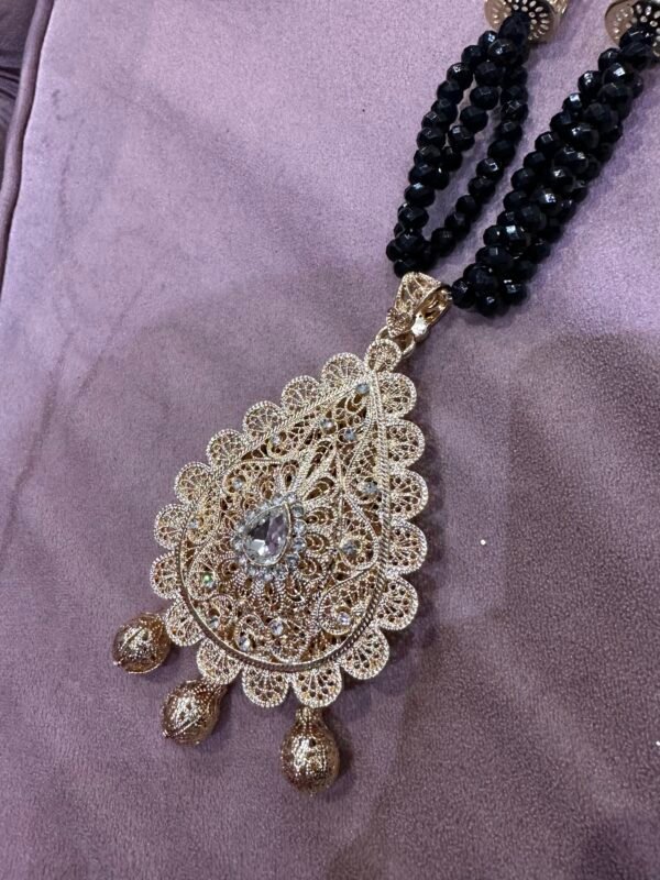 Collier chaoui noir et doré – Image 3