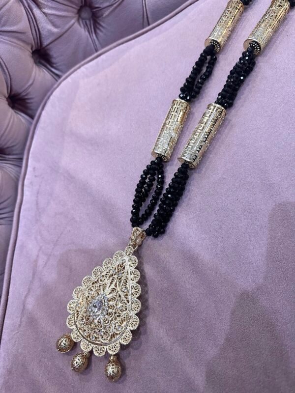 Collier chaoui noir et doré – Image 2