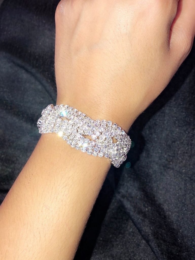 Bracelet torsadé argenté1