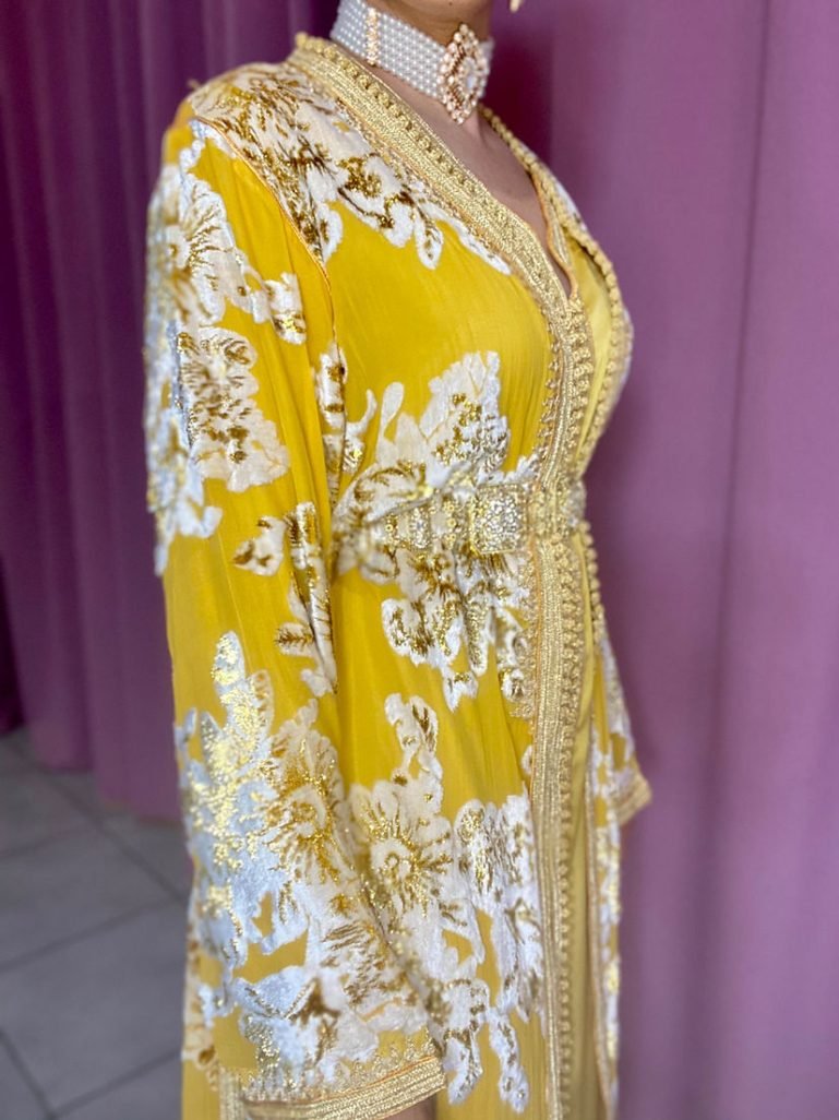 Caftan Hania jaune1