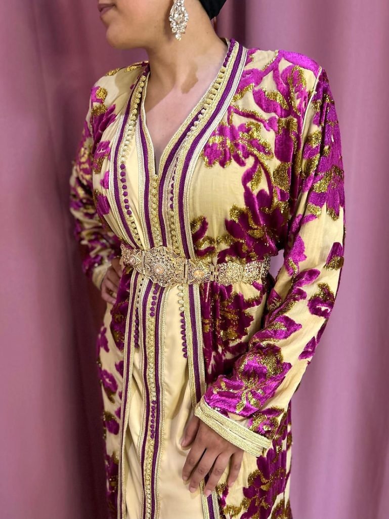 Caftan Hania rose1