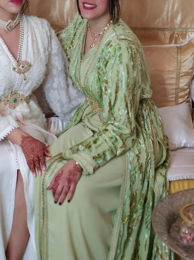 Caftan Hanya vert1