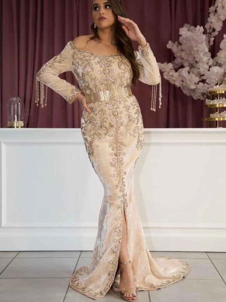 Caftan Lina crème2