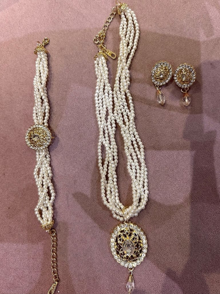 Parure beldi perle strass6
