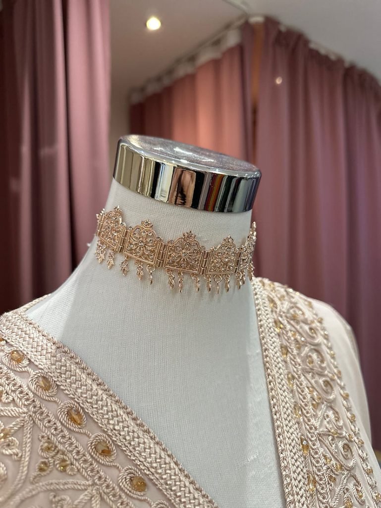 Ras de cou rose gold1